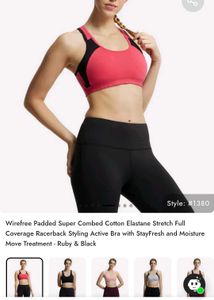 Jockey Pink &amp; Black Bra XL 35cm