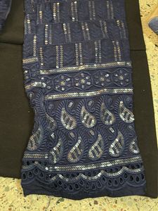 Stylish Blue Sequin Kurta Set