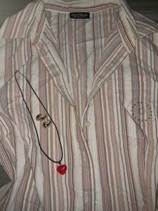 ☆Y2k☆ Striped Button-Down Shirt