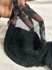 Black Lace Bra
