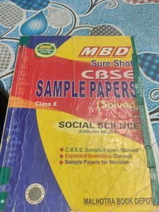 MBD Sure Shot CBSE Social Science Sample Papers Cl