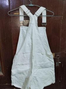 Jealous 21 White Dungarees Size Large