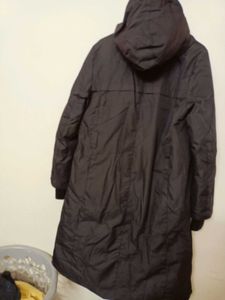 Long Black Hooded Winter Coat
