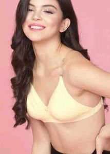 Comfortable Light Yellow Bra