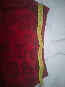 Red Printed Pants