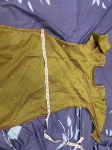 Olive Green Salwar Kameez Suit