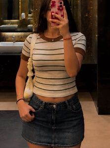 Striped Knit T-Shirt