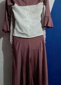 Beautiful Polyester Top With Plazzo