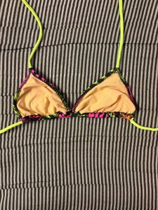 Vintage Zebra Print Bikini Top