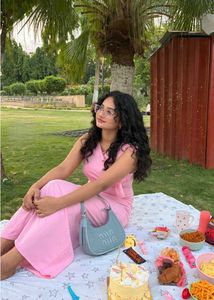 Elegant Pink One-Shoulder Maxi Dress