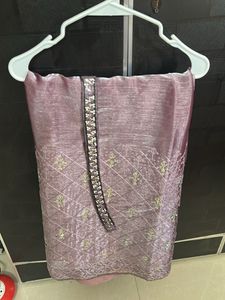 Mauve Embroidered Saree
