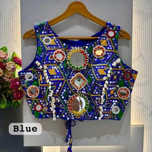 Designer Embellished Blue Blouse