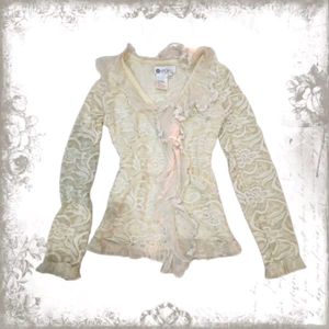 Cottagecore Lace Top with ruffles