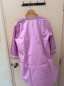 Purple Kurta Set with Salwar(plus size)