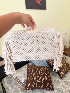 Macrame Fringe Bag
