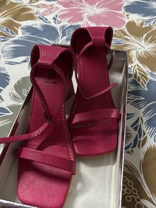 Women’s Hot Pink Block Heel Sandals