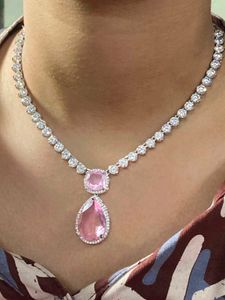 Stunning Pink &amp; White Gemstone Necklace