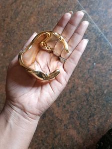 Chunky Gold Bangle Bracelet