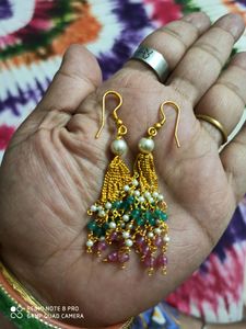 Multicolored Pearl Design Jewel set