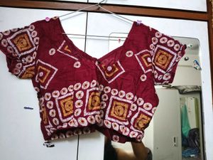 Maroon Beautiful Cotton Blouse