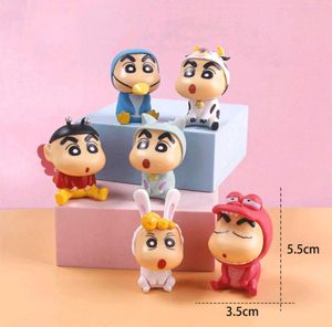 Shin Chan chibi anime action figures set of 6