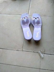 Cute Lavender Bow Slides ( All Size)
