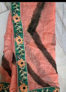 Green Embroidered Lehenga Choli Set