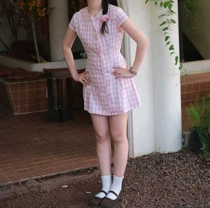 y2k Cute Pink Plaid Mini Dress