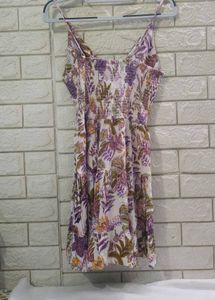 Boho Floral Print Mini Dress