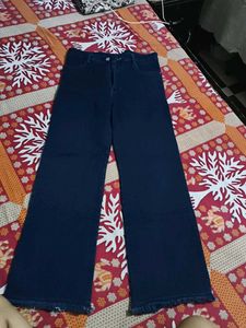 Dark Blue Wide Leg Jeans