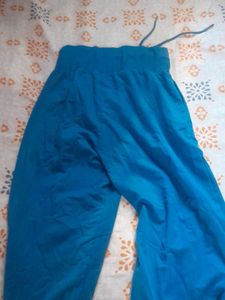 Blue Graphic Print Sweat Suit Set
