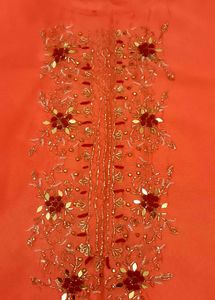 Embroidered Orange suit