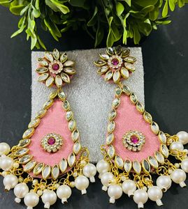 Fancy Party Wear Long Size Earrings