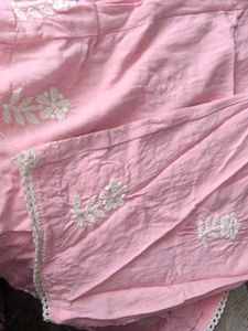Pink Embroidered Kurta Set