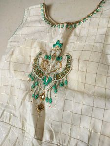 Beautiful Mint Green anarkali Set