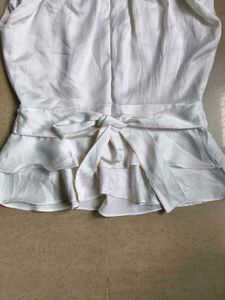 Elegant White Flowy top