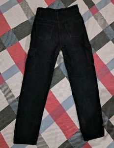 Trendy Black Cargo Pants