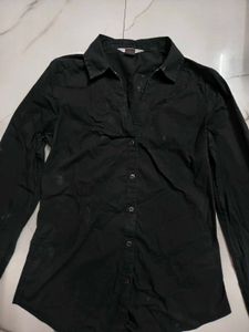 Classic Black Collared Shirt
