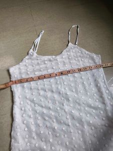 Chic White Embroidered Dress