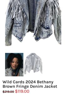 Fringed Denim Cowbody Acid washed Jean Jacket