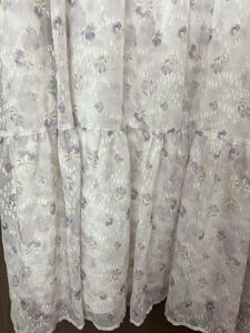 Branded pure chiffon Floral Print Midi Dress
