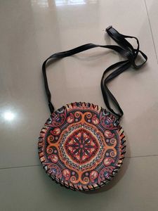 Round Mandala Sling Bag