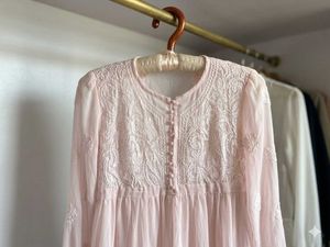 Pretty Pink Embroidered Chikankari Kurti