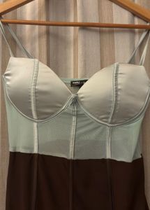 Sheer Corset Mini Dress