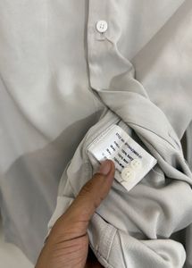Light Grey Button-Up Shirt