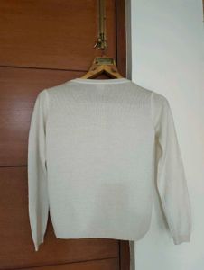 White Lace Varsity Cardigan 🤍