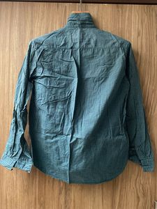 Green Checkered Button-Up Shirt