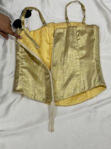 Golden Corset Top