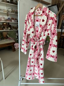 Cozy Pink Heart Robe