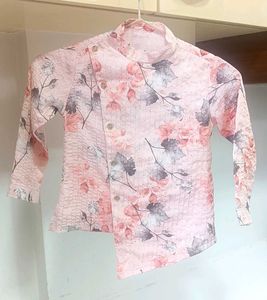 Floral Print Boys Kurta Shirt